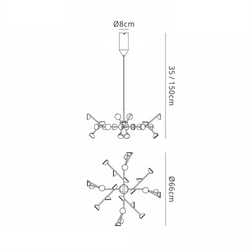 Lampa wisząca Mantra Adn 6261MA - zdjęcie dodatkowe 1
