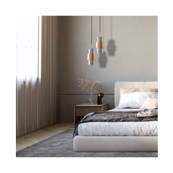 22001 PENDANT LIGHT E27 MAX 40W GOLD MATT CHROME CLASS Zambelis Lights