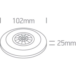 CZUJNIK RUCHU SUFITOWY IR 300W 230V 22004 ONE LIGHT