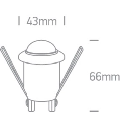 CZUJNIK RUCHU IR DO WNĘKI 200W 230V 22008 ONE LIGHT