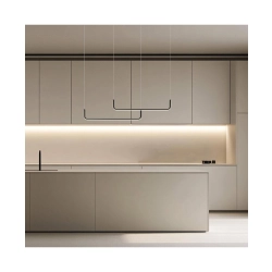 22010 PENDANT LED LIGHT 40W 3000K ALUMINIUM-SILICONE BLACK MATT Zambelis Lights