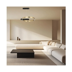 22011 PENDANT LED LIGHT 41W 3000K ALUMINIUM GOLD/ MATT BLACK Zambelis Lights
