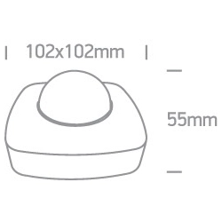 CZUJNIK OBECNOŚCI PODCZERWIENI 1000W 230V IP20 22014 ONE LIGHT