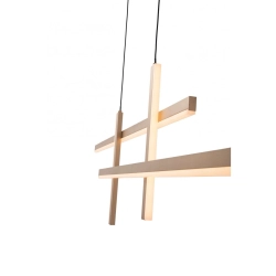 22022 PENDANT LIGHT LED 47W 3000K ALUMINIUM GOLD BLACK FOR INTERIOR SPACES Zambelis Lights