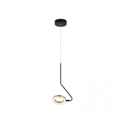 22045 PENGDANT LED LIGHT 7W 3000K ALUMINUM BLACK MATT- GOLD Zambelis Lights