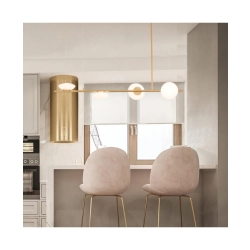 22062 PENDANT LIGHT LED 23W METAL -GLASS GOLD MATT Zambelis Lights