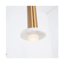 22111 PENDANT LED LIGHT 6W 3000K ALUMINUM -MARBLE GOLD MATT Zambelis Lights