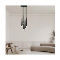 22113 PENDANT LED LIGHT 25W 3000K ALUMINUM -MARBLE BLACK Zambelis Lights