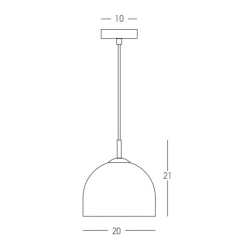 22115 PENDANT LIGHT 1XE14 CLEAR GLASS Zambelis Lights