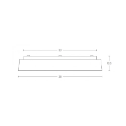 22127 LED CEILING LIGHT 20W 3000K WHITE Zambelis Lights