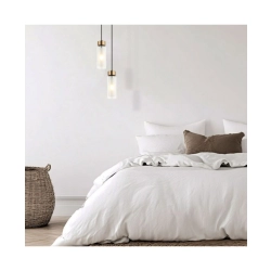 22137 PENDANT LIGHT E14 SANDY BLACK-ANTIQUE BRASS Zambelis Lights