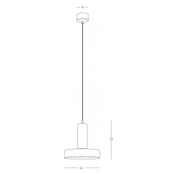 22178 PENDANT LIGHT 1XGU10 SANDY BLACK-GOLD Zambelis Lights