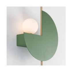 22203 WALL LAMP 1XG9 SANDY OLIVE GREEN - GOLD Zambelis Lights