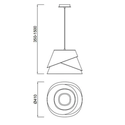 Lampa wisząca Mantra Alboran 5861MA - zdjęcie dodatkowe 1