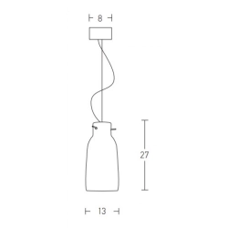 22236 PENDANT LAMP 1XE27 WHITE Zambelis Lights