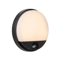 HUPS IR Kinkiet LED 1x10W 3000K IP54 Czujnik ruchu i dzień/noc Czarny 22863/10/30 Lucide - zdjęcie produktu