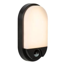 HUPS IR Kinkiet LED 1x10W 3000K IP54 Czujnik ruchu i dzień/noc Czarny 22864/10/30 Lucide - zdjęcie produktu