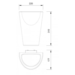 Lampa zewnętrzna ścienna Mantra Teja 6508MA - zdjęcie dodatkowe 1