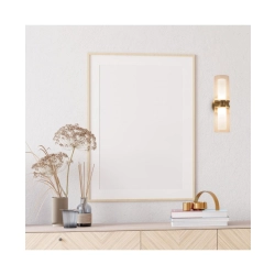 23016 SCONCE LIGHT LED 12W 3000K METAL - GLASS GOLD Zambelis Lights