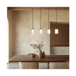23020 LINE LED LIGHT 29W 3000K METAL-GLASS GOLD Zambelis Lights