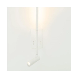 23040 HOTEL SCONCE LED LIGHT 2.5W+5W 3000K METAL - ALUMINIUM - ACRYLIC WHITE Zambelis Lights