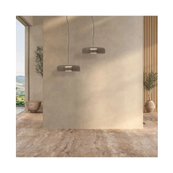 23053 PENDANT LED LIGHT 15W 3000K METAL-GLASS BLACK Zambelis Lights