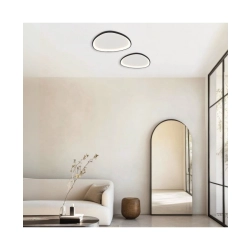 23090 CEILING LED LIGHT 39W 3000K METAL-ACRYLIC BLACK INDOOR DECORATIVE LIGHTS Zambelis Lights