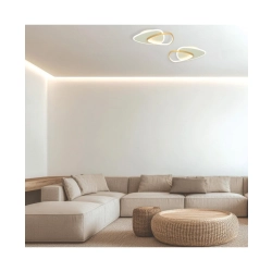 23093 CEILING LED LIGHT 36W 3000K METAL-ACRYLIC GOLD MATT Zambelis Lights
