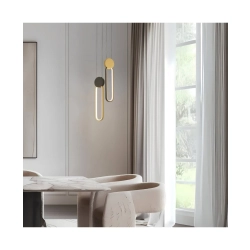 23100 PENDANT LED LIGHT 13W 3000K ALUMINIUM-SILICON,BLACK-GOLD Zambelis Lights