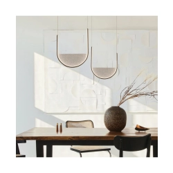 23164 PENDANT LED LIGHT 28W 3000K,4000K BLACK-LIGHT GREY Zambelis Lights