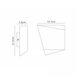 Lampa ścienna Mantra Asimetric 6222MA - zdjęcie dodatkowe 1