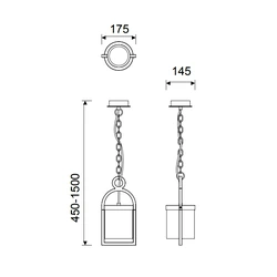 Lampa zewnętrzna sufitowa Mantra Maya 6555MA - zdjęcie dodatkowe 1