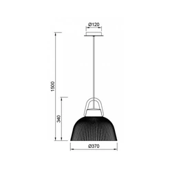 Lampa wisząca Mantra Kinke 6211MA - zdjęcie dodatkowe 1