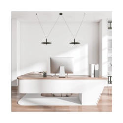 23227 PENDANT LED LIGHT 2X7W 3000K METAL BLACK Zambelis Lights