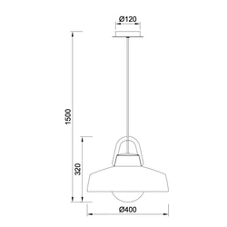 Lampa wisząca Mantra Kinke 6212MA - zdjęcie dodatkowe 1