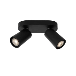 Plafon XYRUS GU10 2x5W 2200K/3000K czarny 23954/11/30 Lucide - zdjęcie produktu