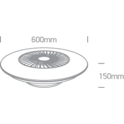 kinkiecik.pl Ewodia 24002/W biała lampa sufitowa z regulacją CCT, wentylatorem oraz silnikiem prądu stałego LED 30W 230V ONE LIGHT
