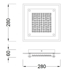 Lampa sufitowa Mantra Crystal Led 4580MA - zdjęcie dodatkowe 1