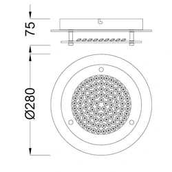 Lampa sufitowa Mantra Crystal Led 5090MA - zdjęcie dodatkowe 1