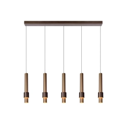 MARGARY Lampa wisząca LED Dim. 5x4,2W 2700K Coffee 24402/30/96 Lucide - zdjęcie produktu