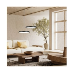 25145 PENDANT LED LIGHT 17W 3000K BLACK MATT - BRUSHED BRASS Zambelis Lights