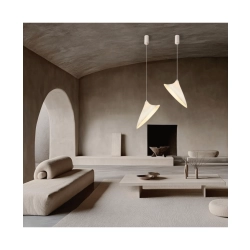 25173 PENDANT LIGHT 1xE27 MAX 15W MULBERRY SILK - METAL WHITE Zambelis Lights