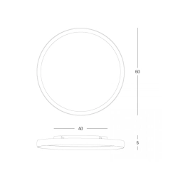 25188 CEILING LED LIGHT 42W 2700K-3000K-4000K ALUMINIUM - MICROPRISMATIC ACRYLIC WHITE MATT - GOLD Zambelis Lights