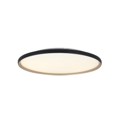 25189 CEILING LED LIGHT 42W 2700K-3000K-4000K ALUMINIUM - MICROPRISMATIC ACRYLIC, BLACK MATT - GOLD Zambelis Lights