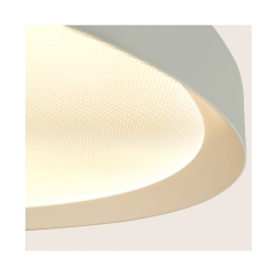 25197 CEILING LED LIGHT 42W 2700K-3200K-4000K DALI SANDY WHITE - METAL - ALUMINIUM - MICROPRISMATIC DIFFUSER Zambelis Lights
