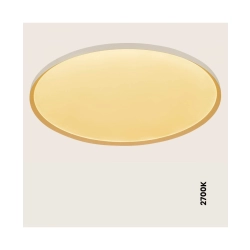 25202 CEILING LED LIGHT 84W 2700K-3200K-4000K DALI SANDY WHITE - METAL - ALUMINIUM - MICROPRISMATIC DIFFUSER Zambelis Lights