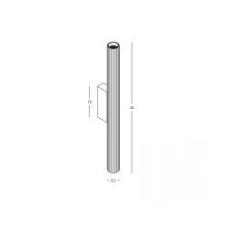 25217 WALL LED LIGHT 2x6W 3000K SANDY WHITE METAL - ALUMINIUM Zambelis Lights