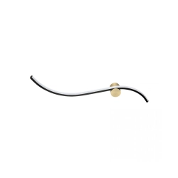 25266 WALL LED LIGHT 14W 3000K SANDY BLACK MATT - GOLD MATT Zambelis Lights