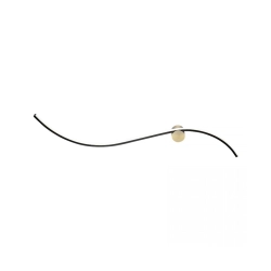 25267 WALL LED LIGHT 19W 3000K BLACK MATT - GOLD MATT Zambelis Lights
