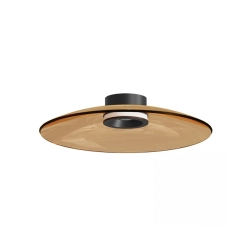 25268 CEILING LED LIGHT 30W 2700K-3000K TRIAC BLACK MATT - TAWNY GLASS Zambelis Lights